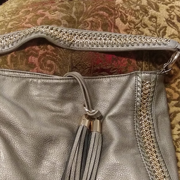 Big Buddha gorgeous bag pewter with gold accents - Picture 4 of 6